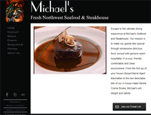 Tablet Screenshot of michaelsdining.com